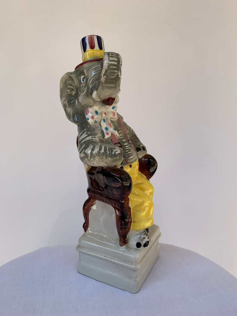 Decanter vintage in ceramica elefante - Calamassi