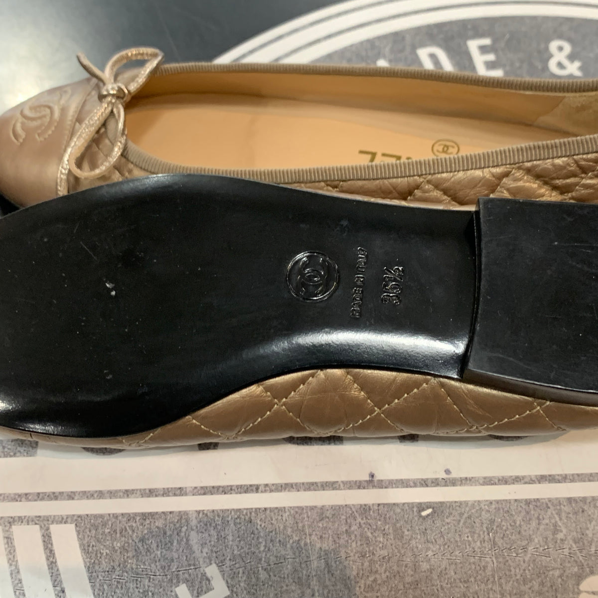 Ballerine in Pelle Chanel trapuntate 35,5