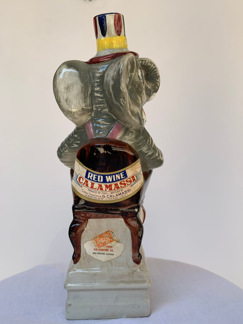 Decanter vintage in ceramica elefante - Calamassi