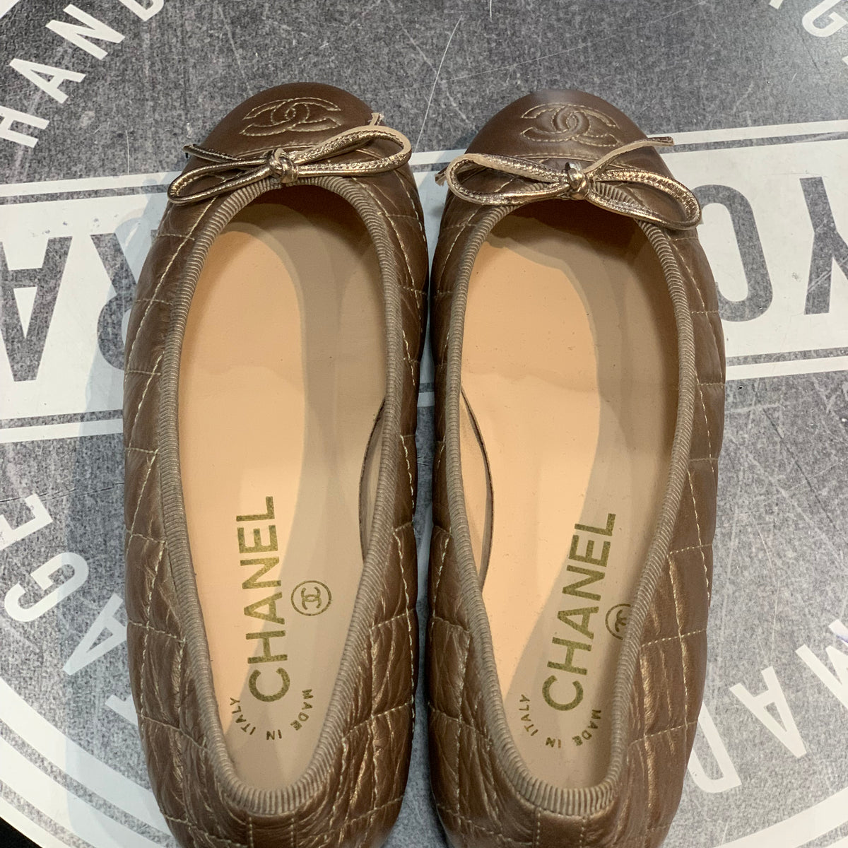 Ballerine in Pelle Chanel trapuntate 35,5