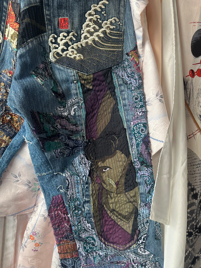 Jeans Evisu Rework Japan Embroidered Tg.32