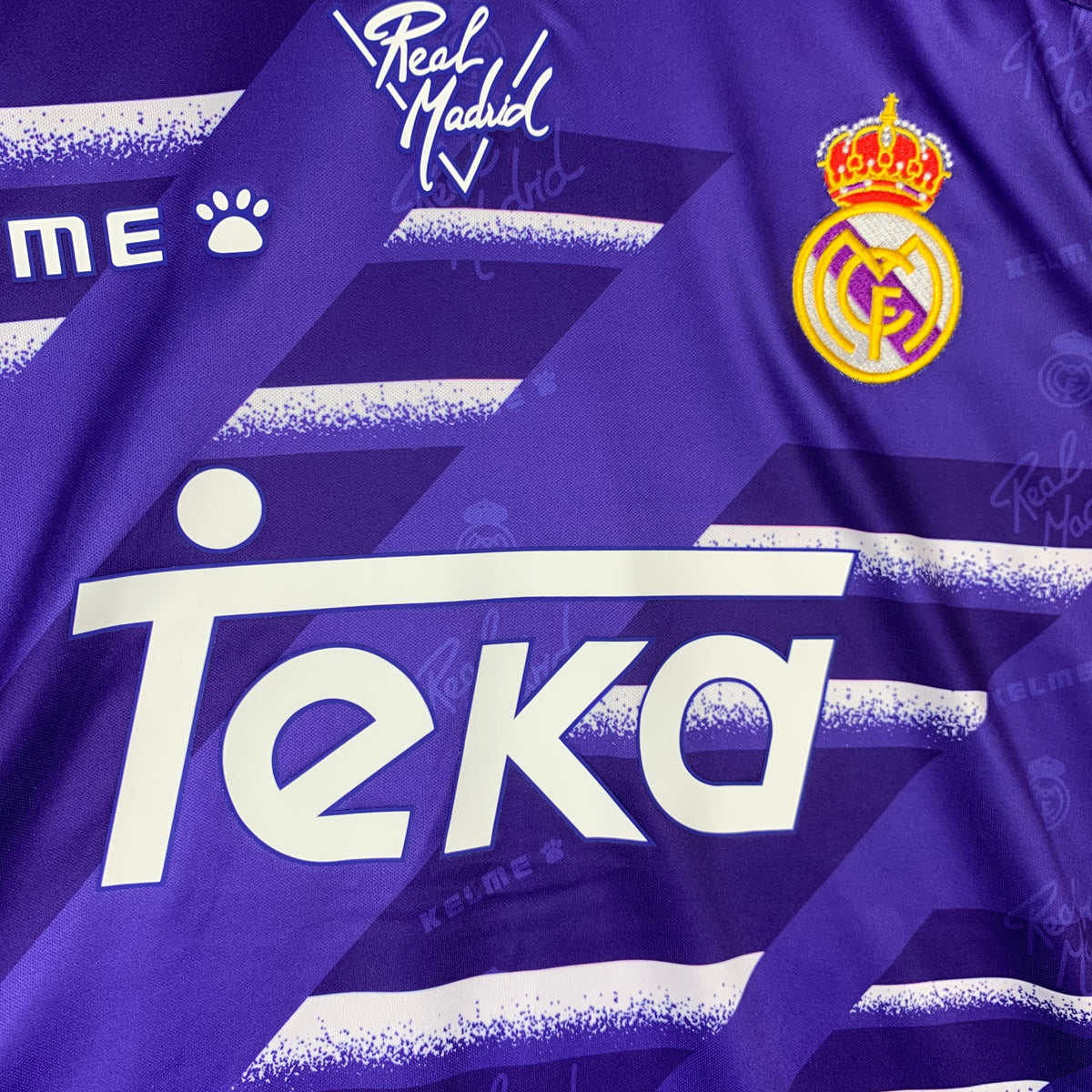 Maglia da trasferta del Real Madrid CF per le stagioni 1994-1996 Kelme Vintage Repro Tg.M