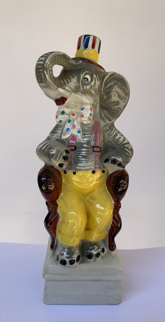 Decanter vintage in ceramica elefante - Calamassi