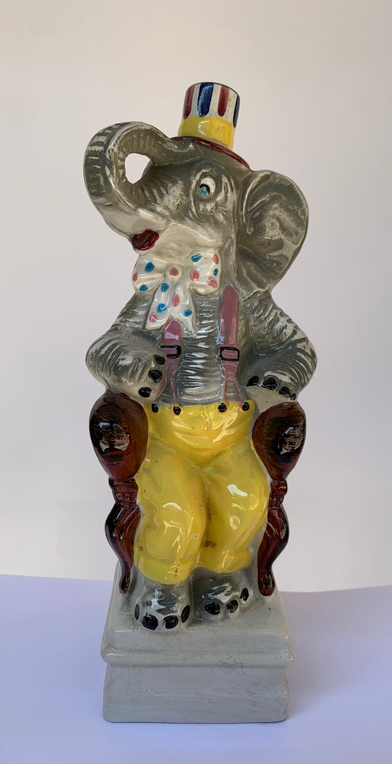 Decanter vintage in ceramica elefante - Calamassi