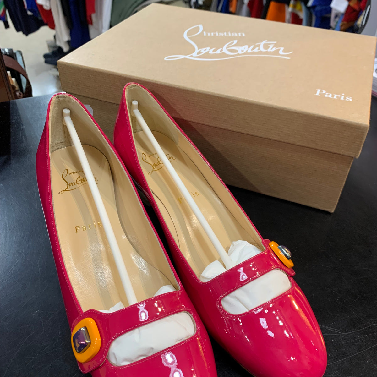 Ballerine in Pelle Christian Louboutin N.39 Made in Italy