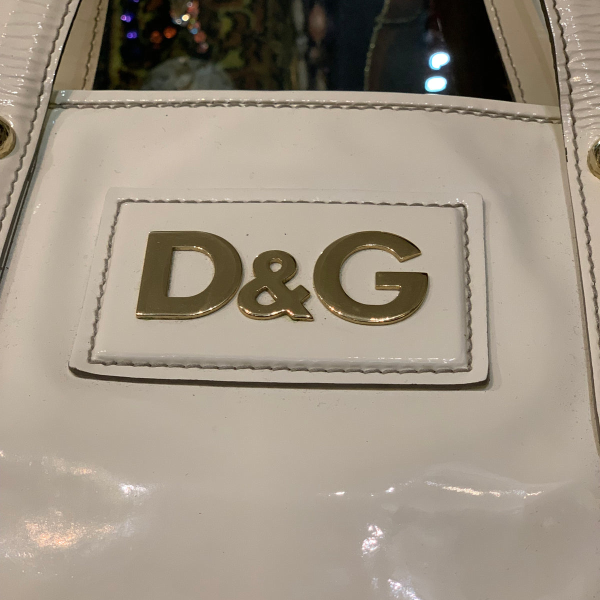 Borsa Dolce & Gabbana Estelle vernice bianca
