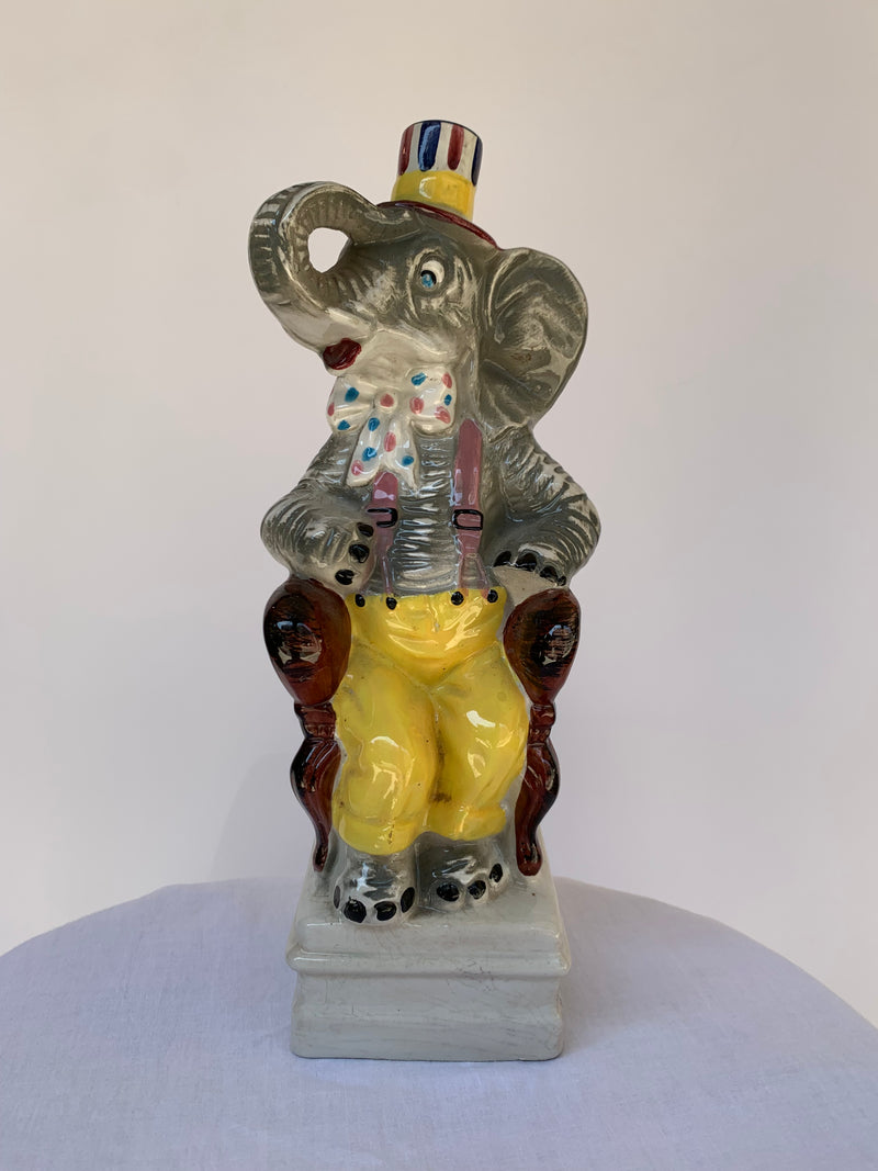 Decanter vintage in ceramica elefante - Calamassi