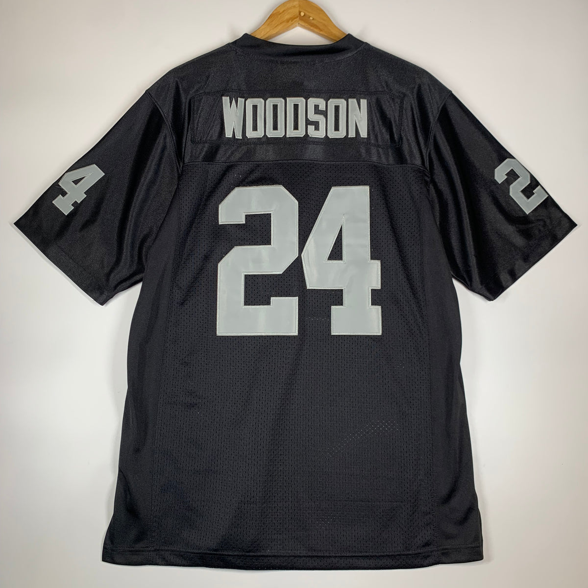 Maglia Football NFL Oakland Raiders 1998 C.Woodson Vintage Replica Tg. M