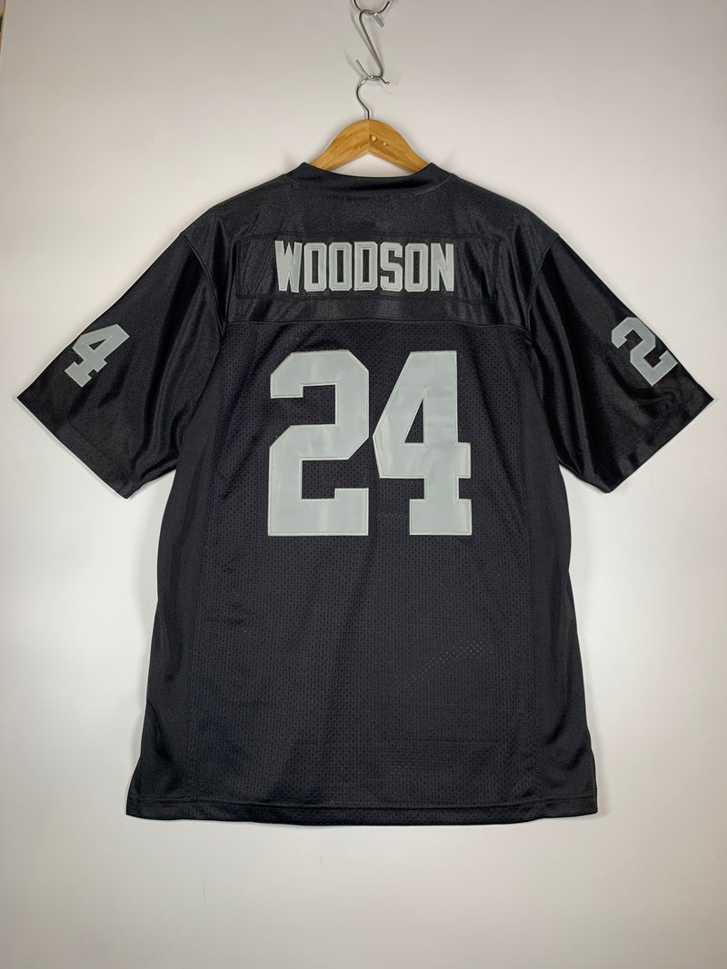 Maglia Football NFL Oakland Raiders 1998 C.Woodson Vintage Replica Tg. M