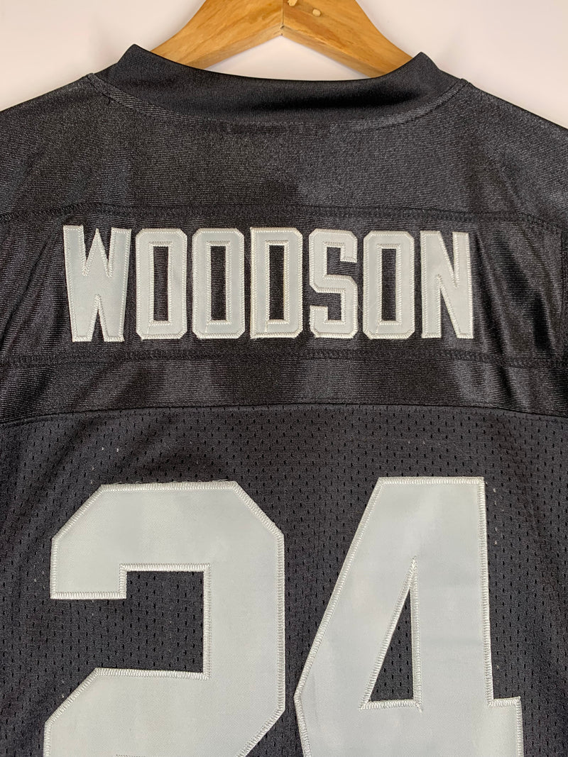 Maglia Football NFL Oakland Raiders 1998 C.Woodson Vintage Replica Tg. M
