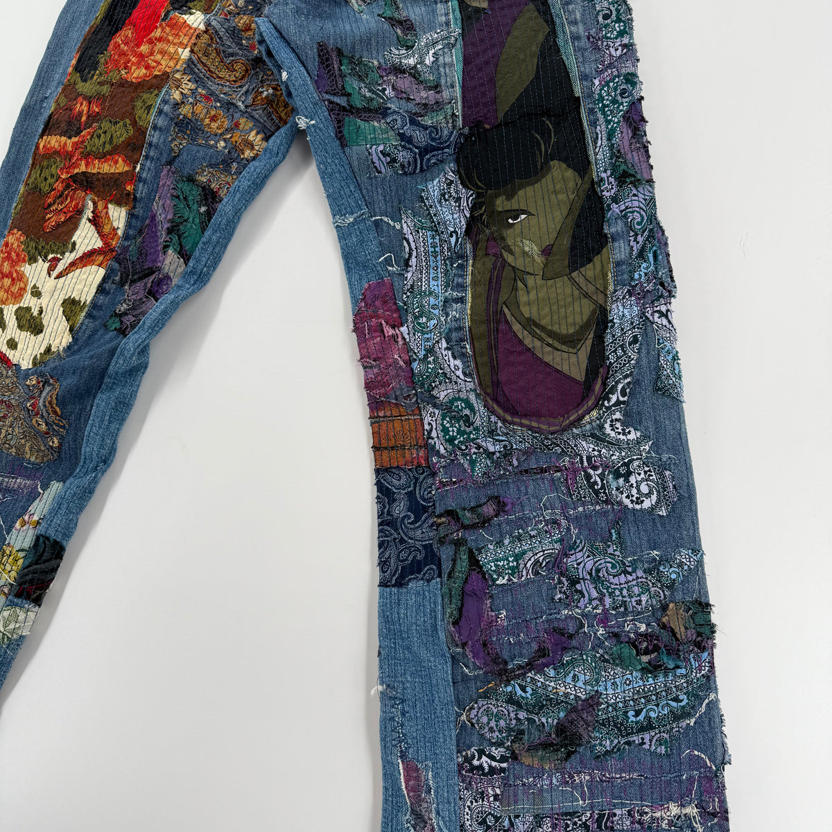 Jeans Evisu Rework Japan Embroidered Tg.32