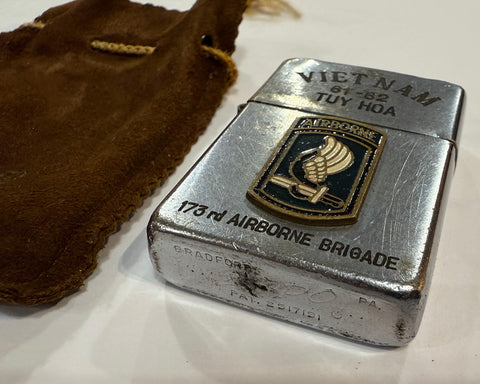 Zippo Vietnam Tuy-Hoa 61/62 173rd Airborne Brigade