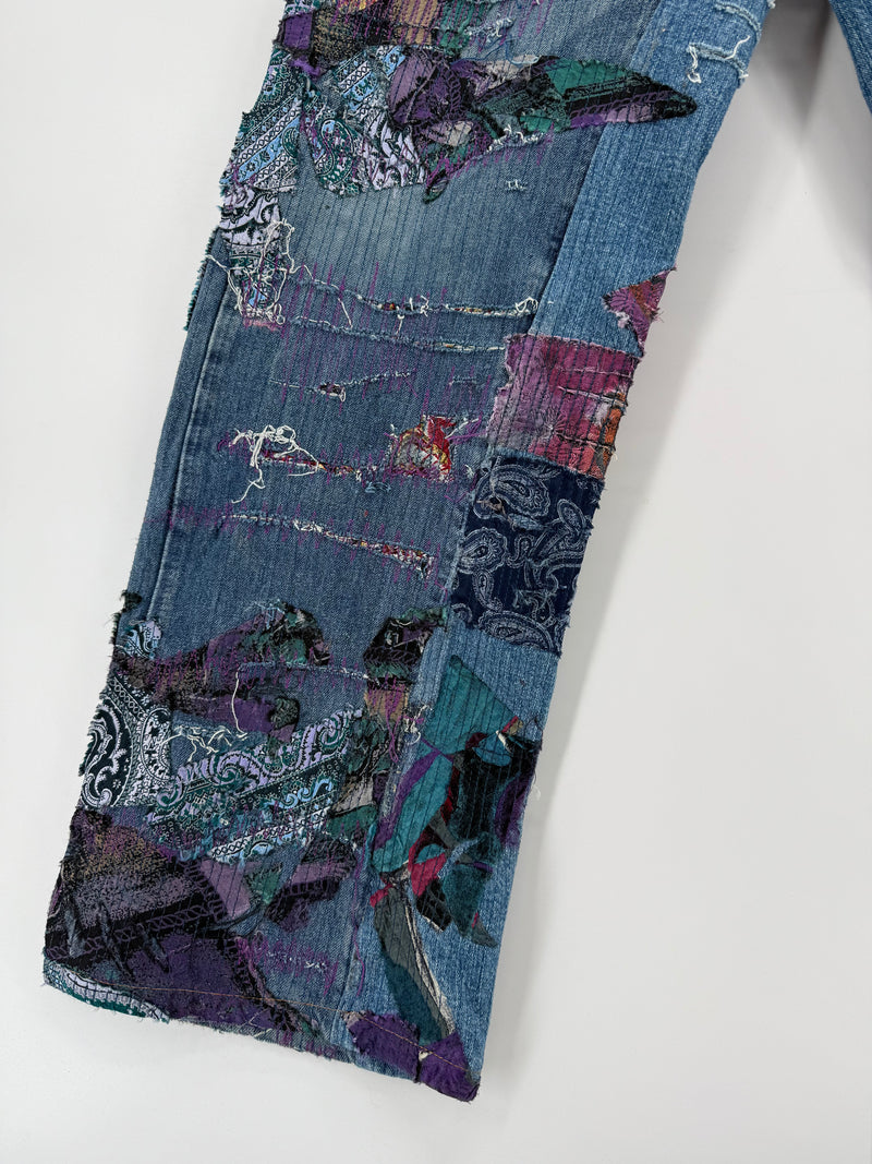 Jeans Evisu Rework Japan Embroidered Tg.32