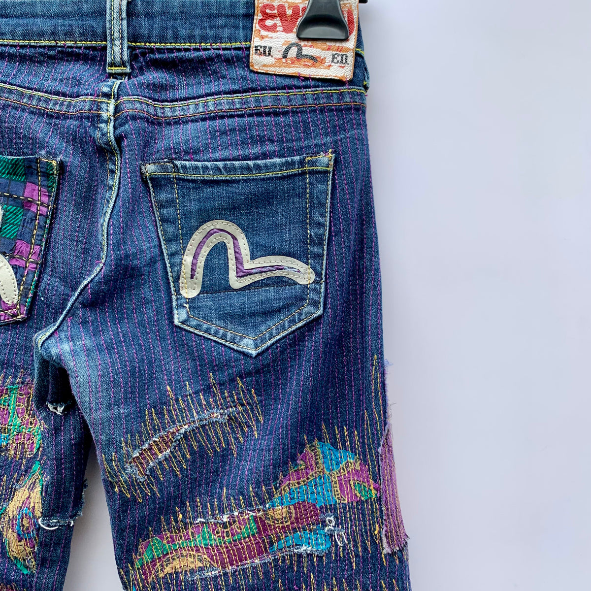 Jeans Evisu Japan Custom Sashiko Rework Tg.28