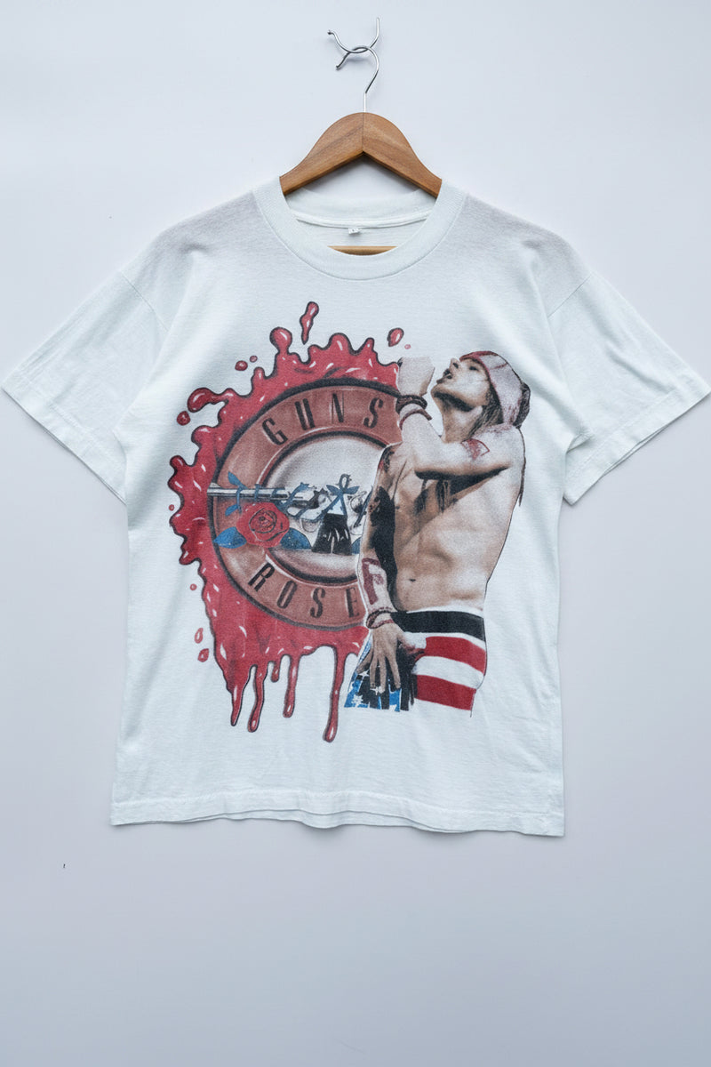 T-Shirt Vintage Guns N’ Roses 1992 Use Your Illusion World Tour single stitch tee