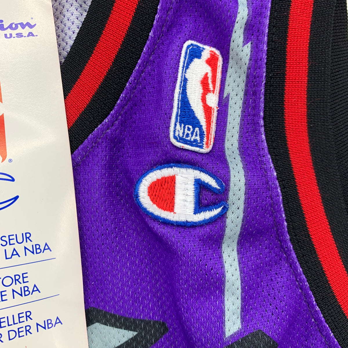 Maglia NBA Toronto Raptors Stoudamire Champion Vintage Anni 90’s Deadstock Tg. M