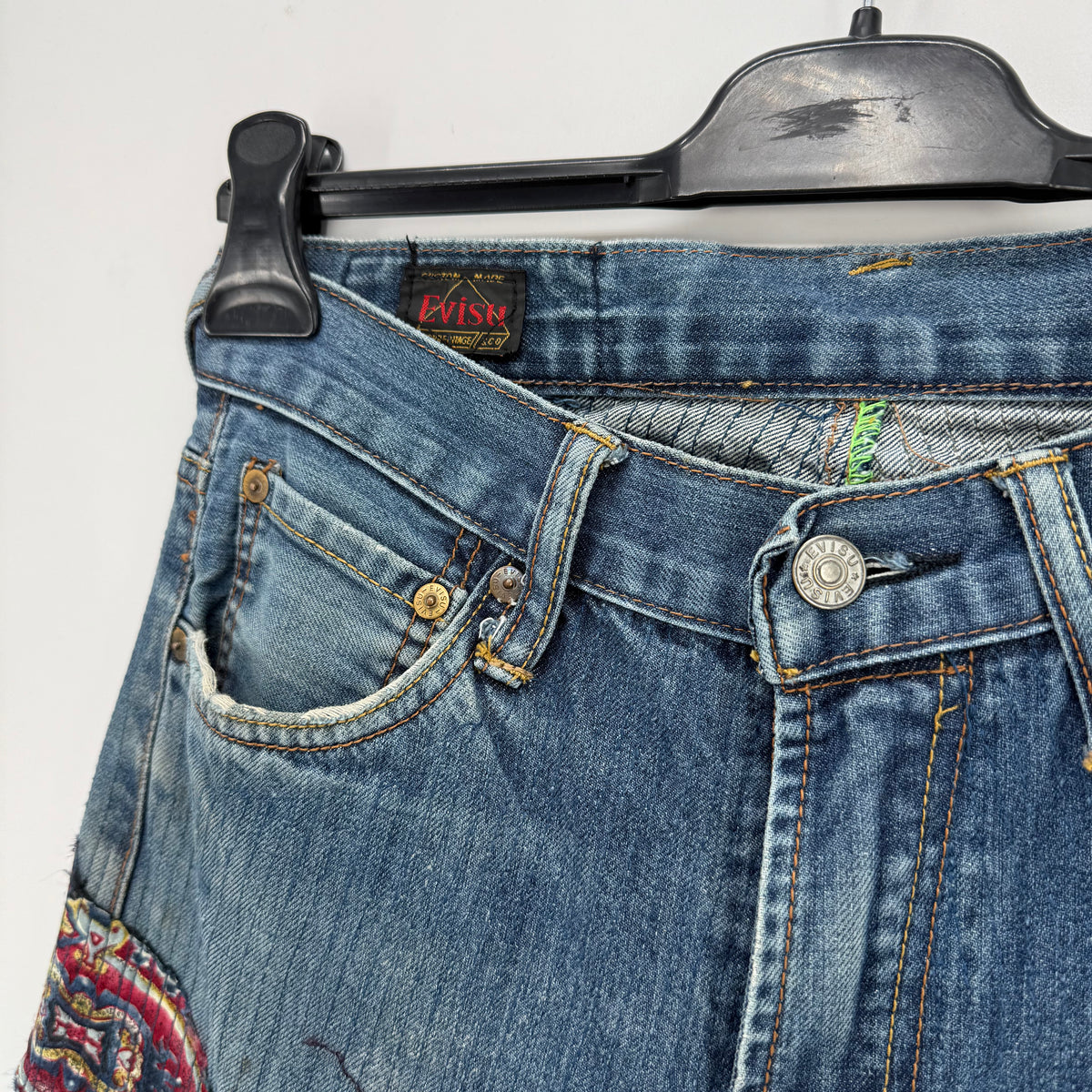 Jeans Evisu Rework Japan Embroidered Tg.32