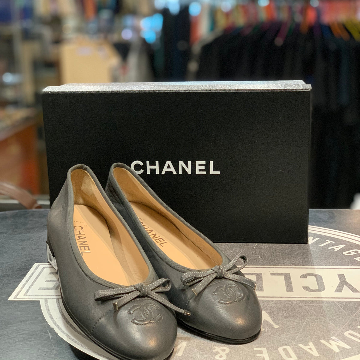 Ballerine in Pelle Chanel classiche n.39