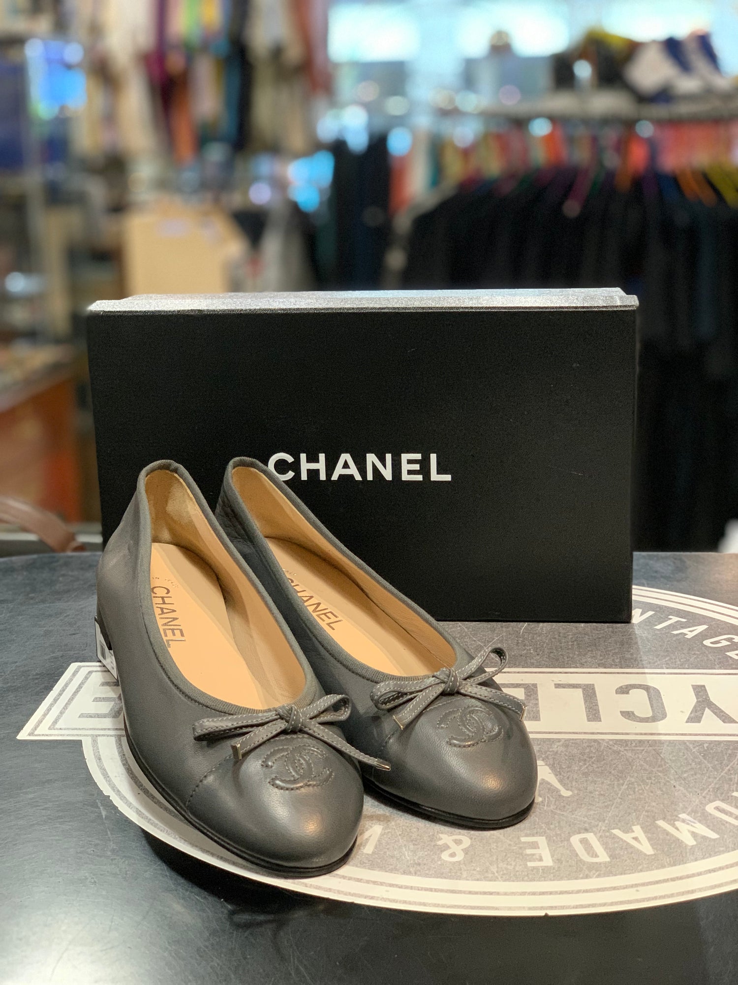 Ballerine in Pelle Chanel classiche n.39