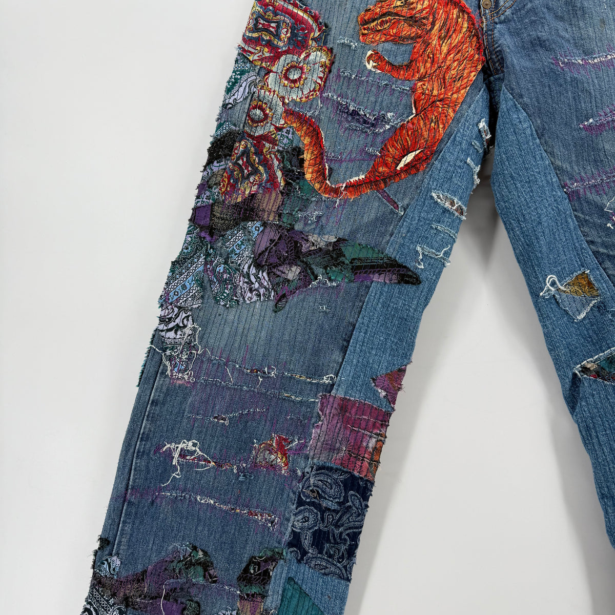 Jeans Evisu Rework Japan Embroidered Tg.32