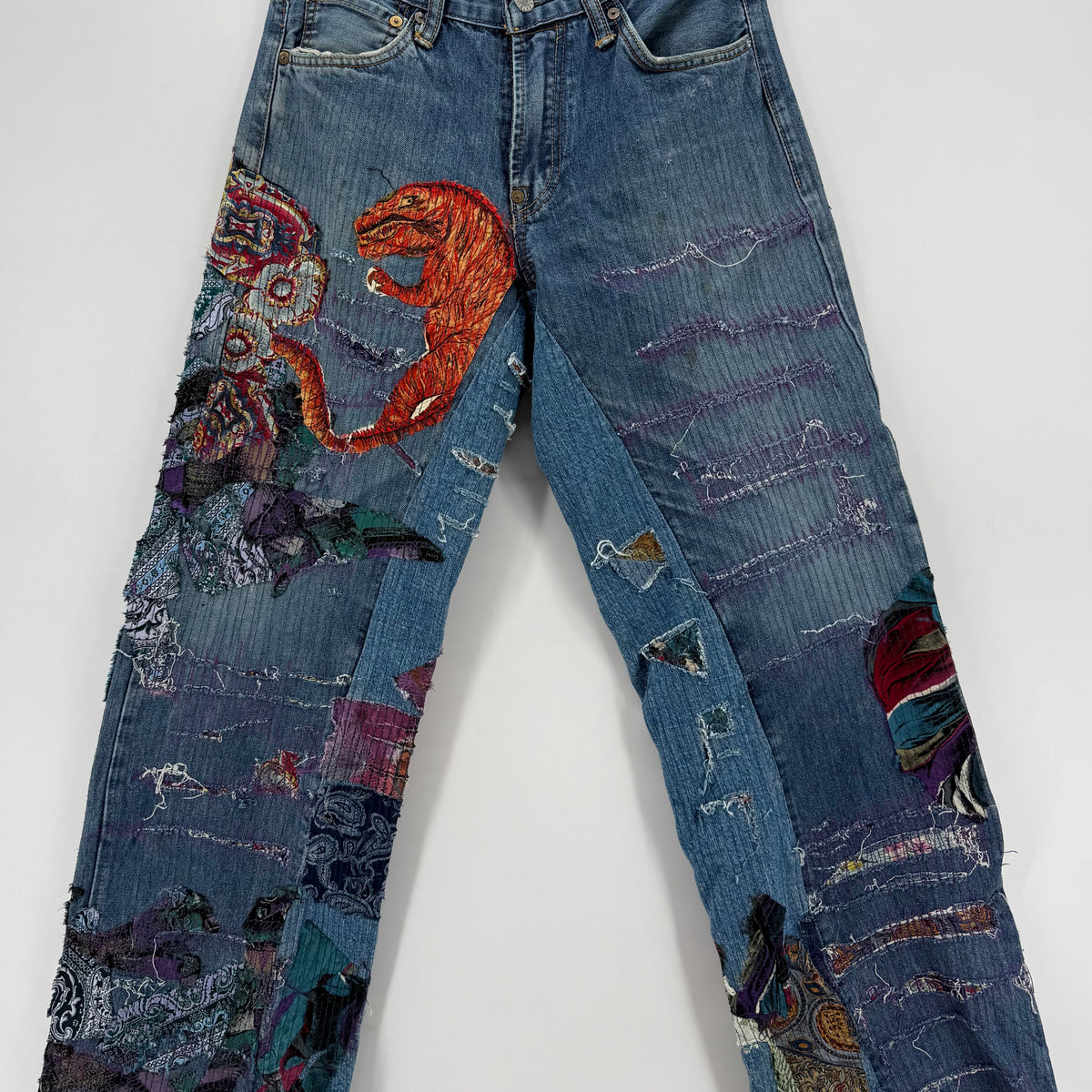 Jeans Evisu Rework Japan Embroidered Tg.32