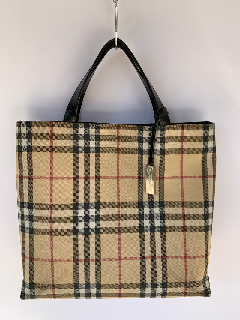 Borsa a mano Burberry vintage - motivo Nova Check