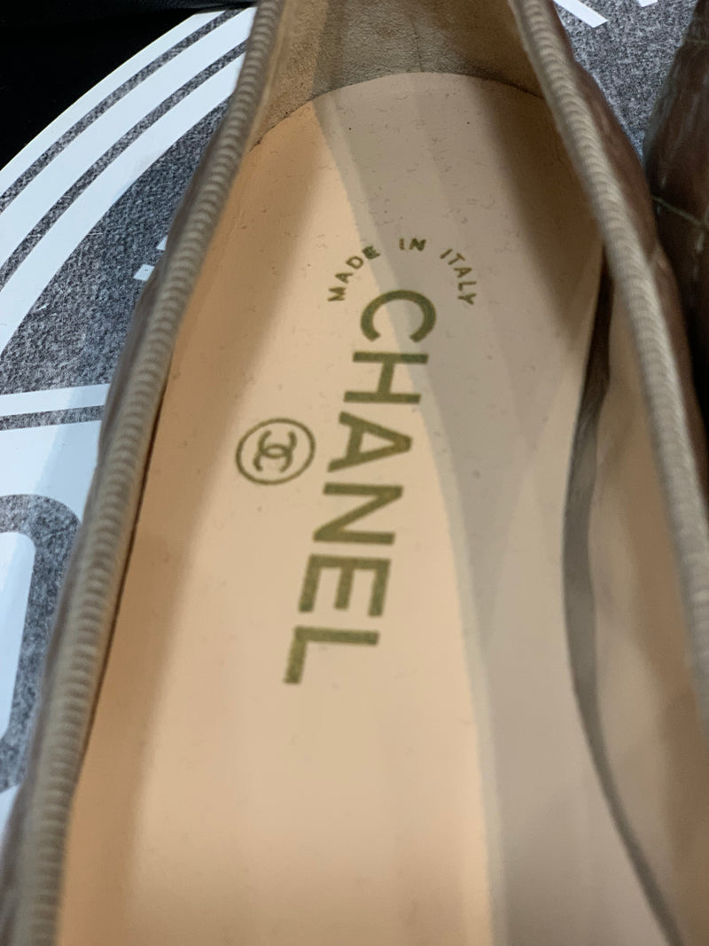 Ballerine in Pelle Chanel trapuntate 35,5