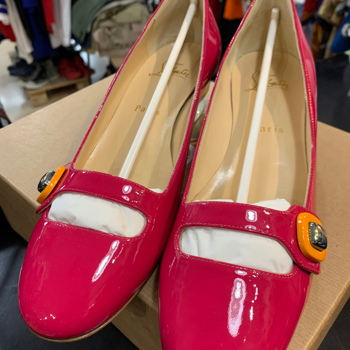 Ballerine in Pelle Christian Louboutin N.39 Made in Italy