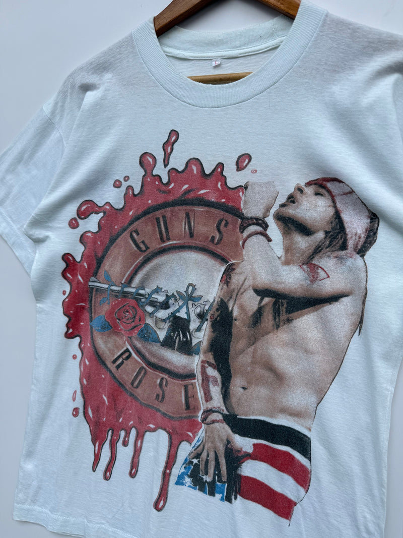 T-Shirt Vintage Guns N’ Roses 1992 Use Your Illusion World Tour single stitch tee