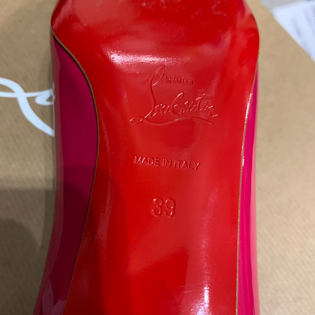 Ballerine in Pelle Christian Louboutin N.39 Made in Italy