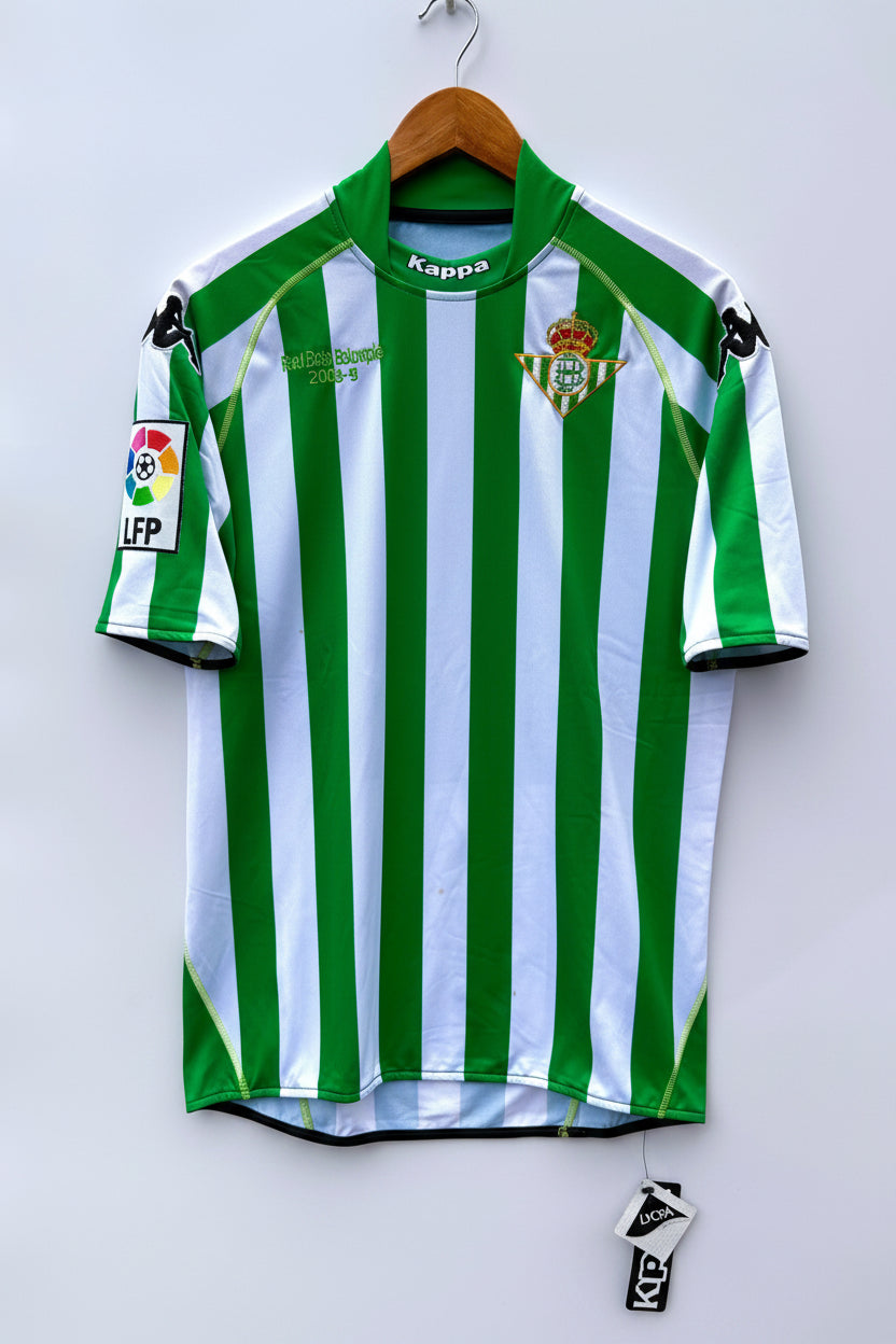 Maglia Calcio Robe di Kappa Real Betis Balompie 2008/09 tg. M