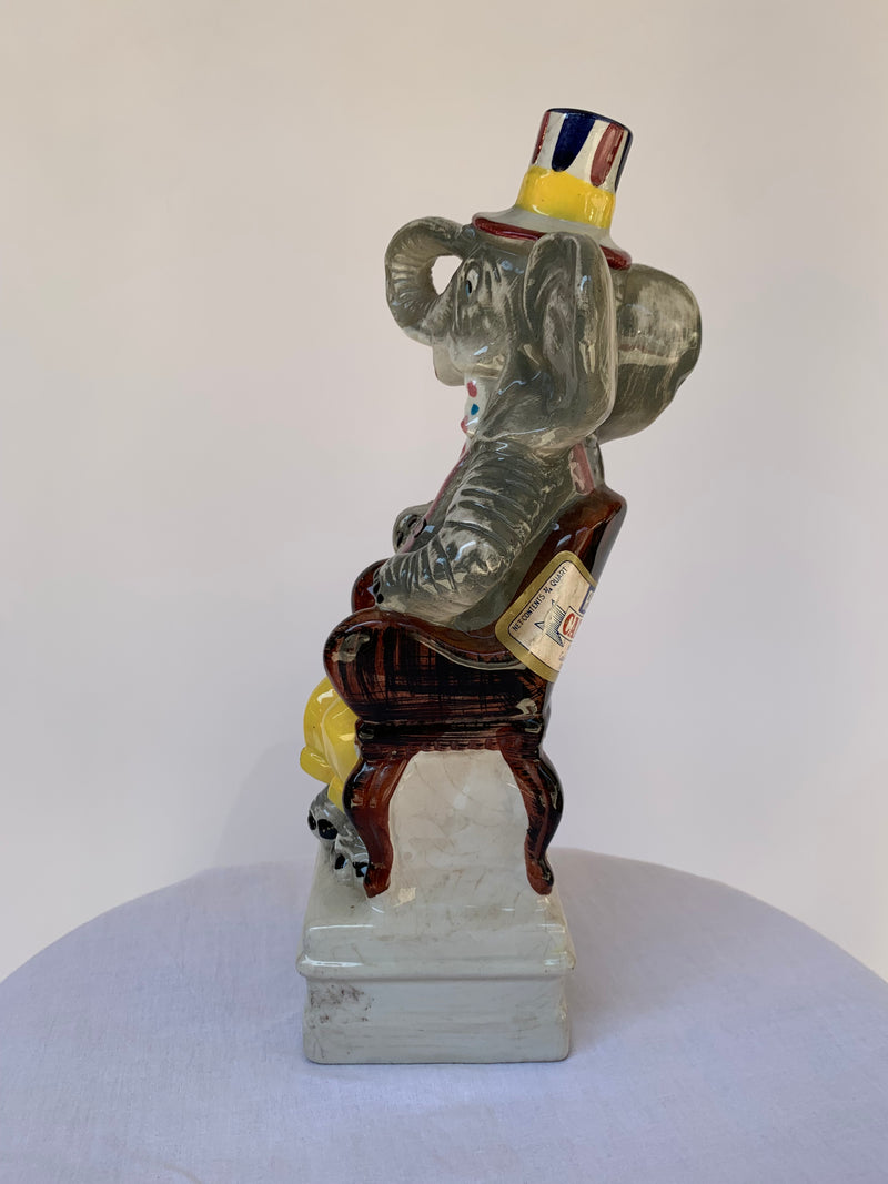 Decanter vintage in ceramica elefante - Calamassi