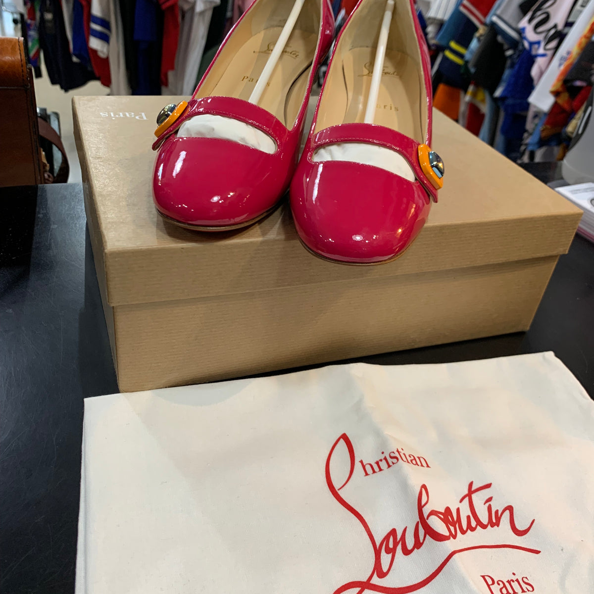 Ballerine in Pelle Christian Louboutin N.39 Made in Italy