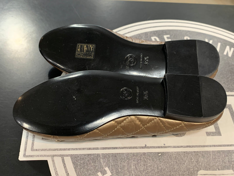 Ballerine in Pelle Chanel trapuntate 35,5