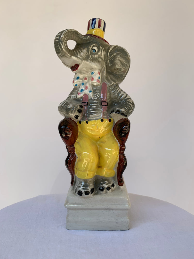 Decanter vintage in ceramica elefante - Calamassi