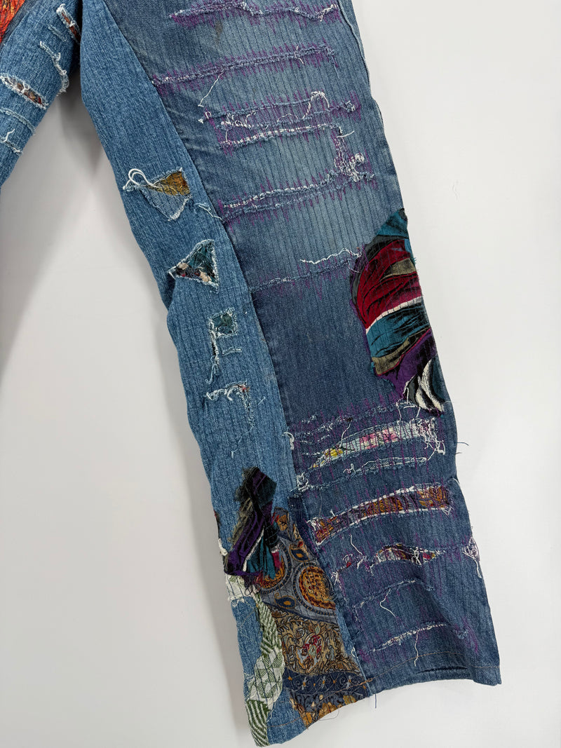 Jeans Evisu Rework Japan Embroidered Tg.32