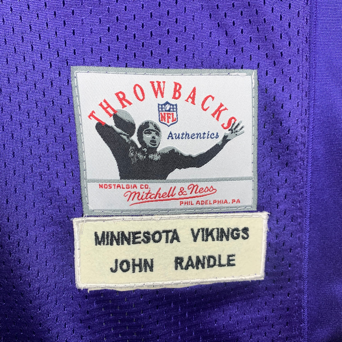 Maglia Football NFL Throwback Minnesota J. Randle Vikings Tg. XL