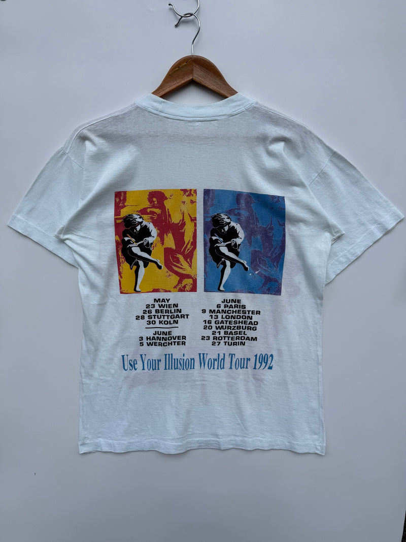 T-Shirt Vintage Guns N’ Roses 1992 Use Your Illusion World Tour single stitch tee