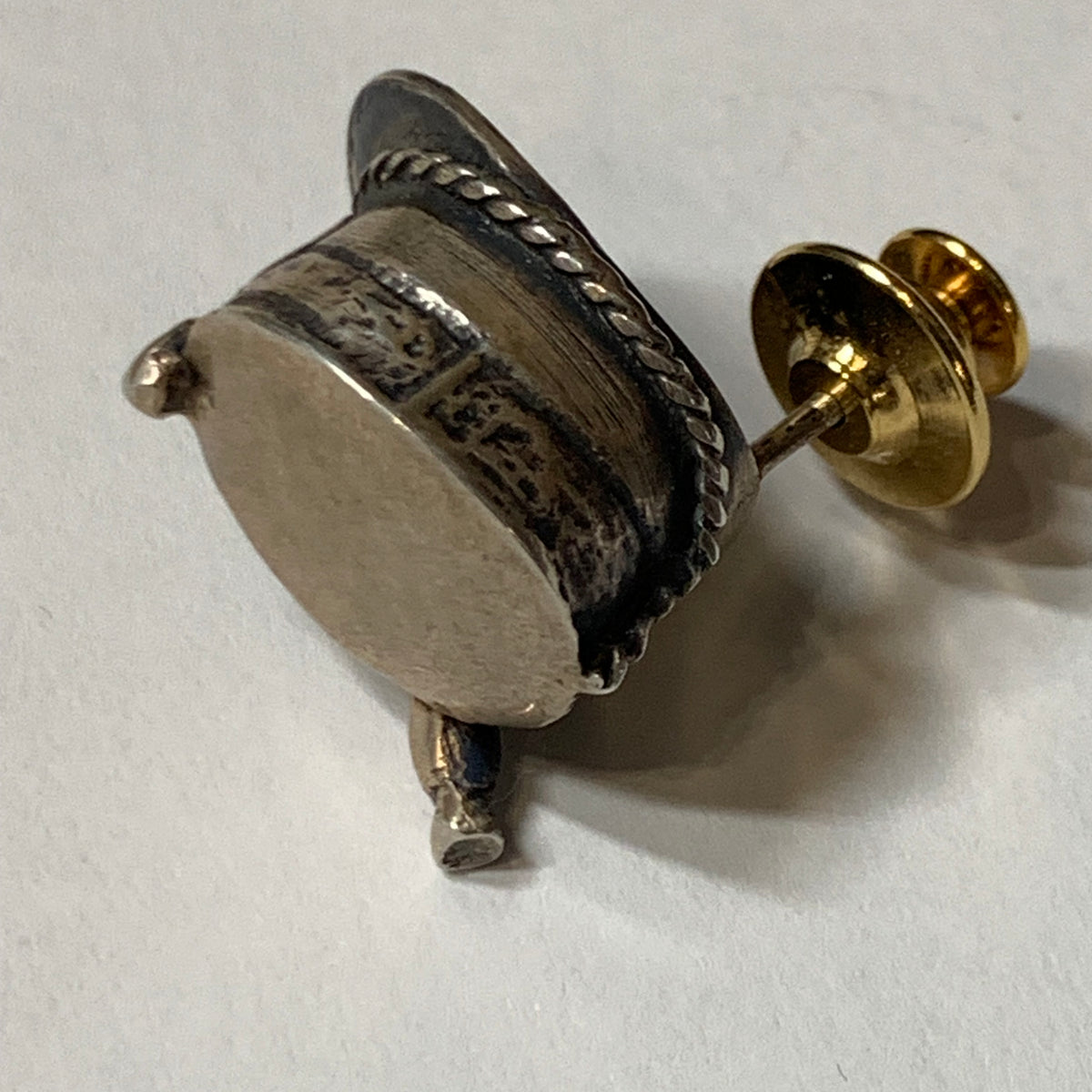 Spilla argento bavero militare