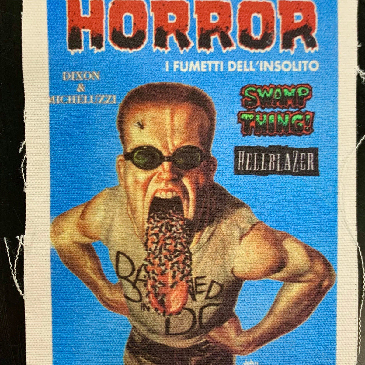Patch HORROR i fumetti dell'insolito - Custom Rework da cucire