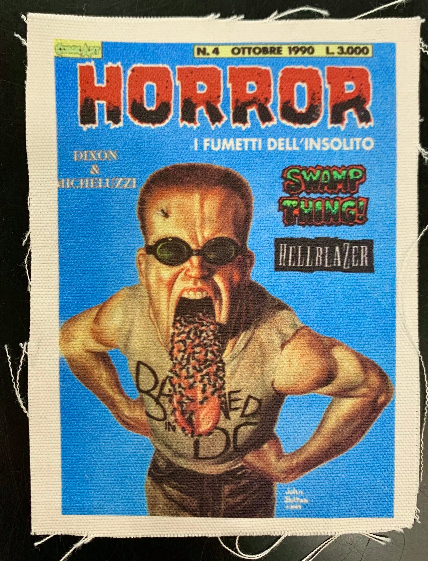 Patch HORROR i fumetti dell'insolito - Custom Rework da cucire
