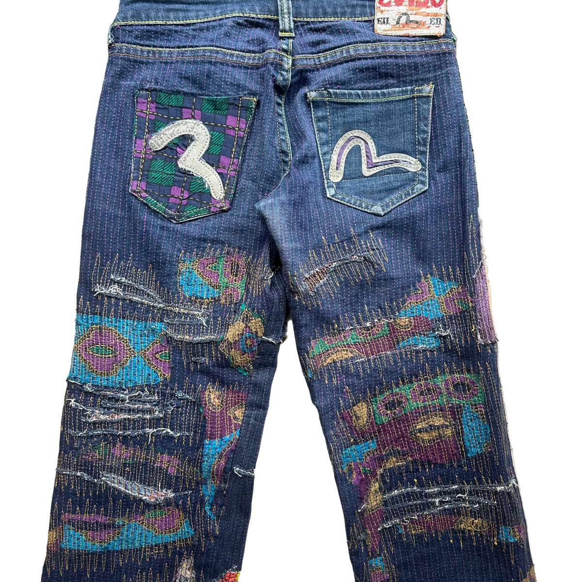 Jeans Evisu Japan Custom Sashiko Rework Tg.28