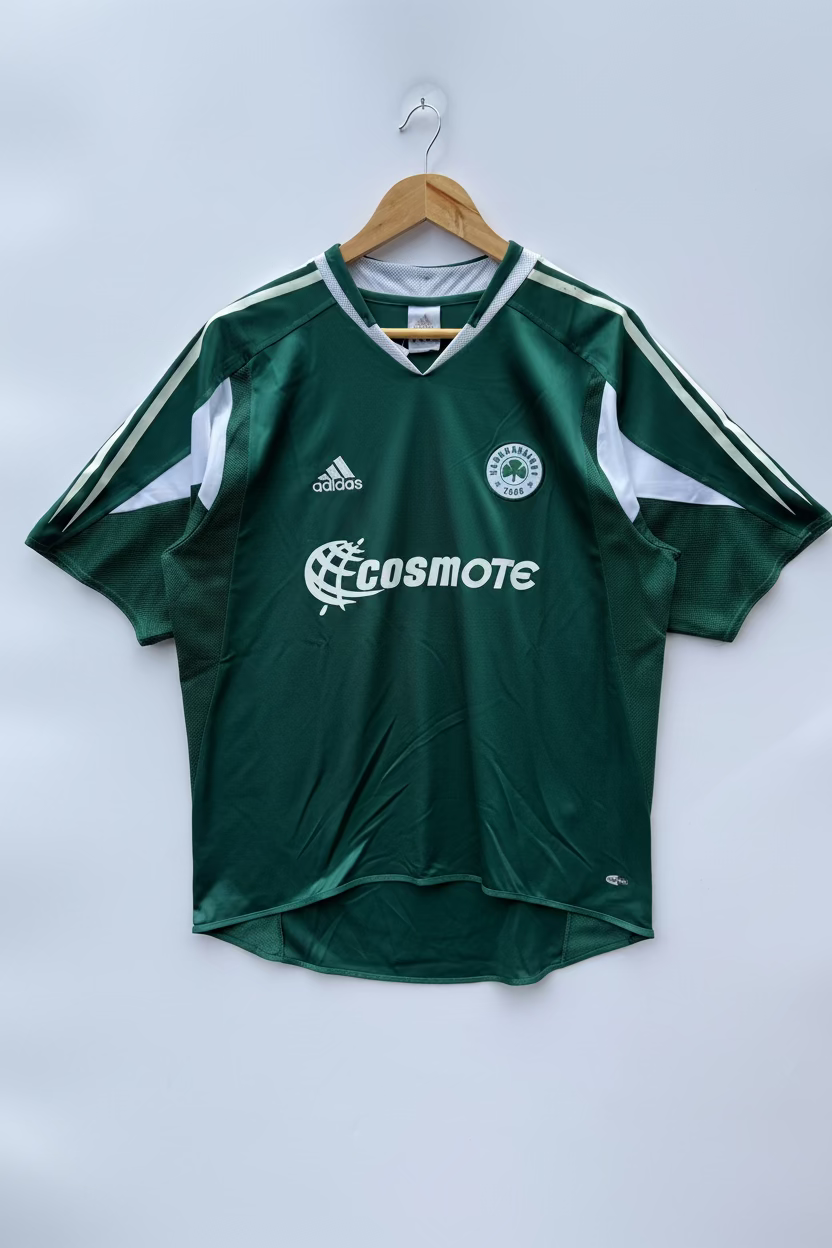 Maglia Calcio Adidas Panathinaikos 19 Konstantinou 2004/05 home kit tg. M