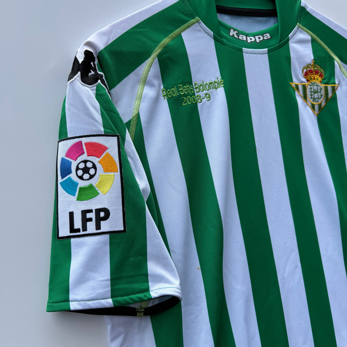 Maglia Calcio Robe di Kappa Real Betis Balompie 2008/09 tg. M