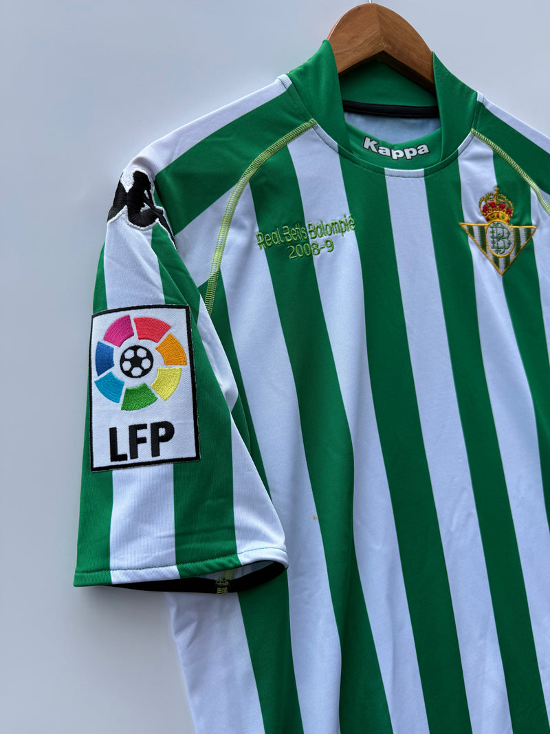 Maglia Calcio Robe di Kappa Real Betis Balompie 2008/09 tg. M