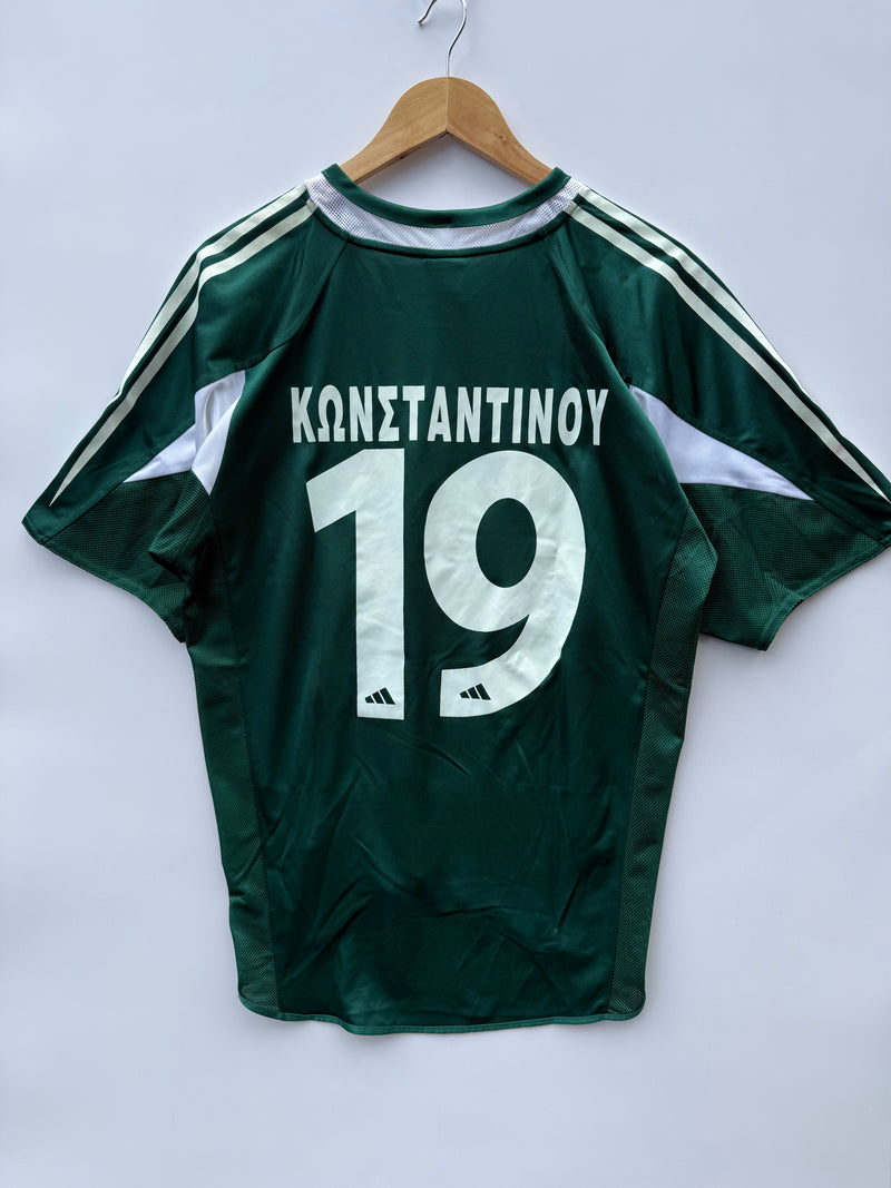 Maglia Calcio Adidas Panathinaikos 19 Konstantinou 2004/05 home kit tg. M