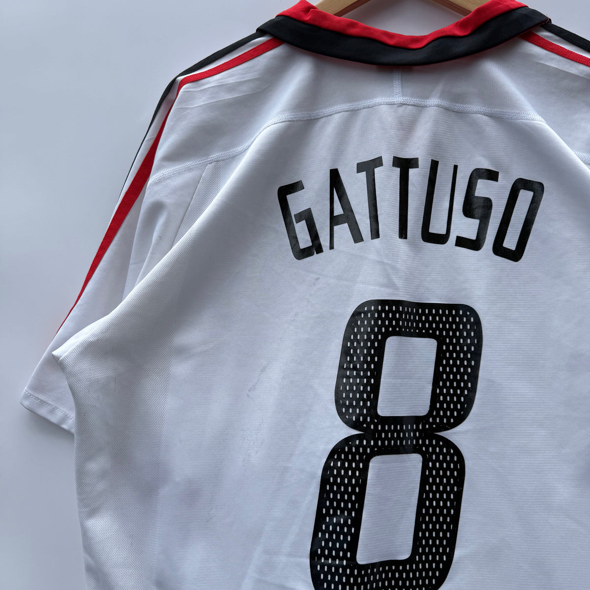 Maglia Calcio Adidas Milan Gattuso 8 Opel Meriva 2003/04 away kit tg. XL