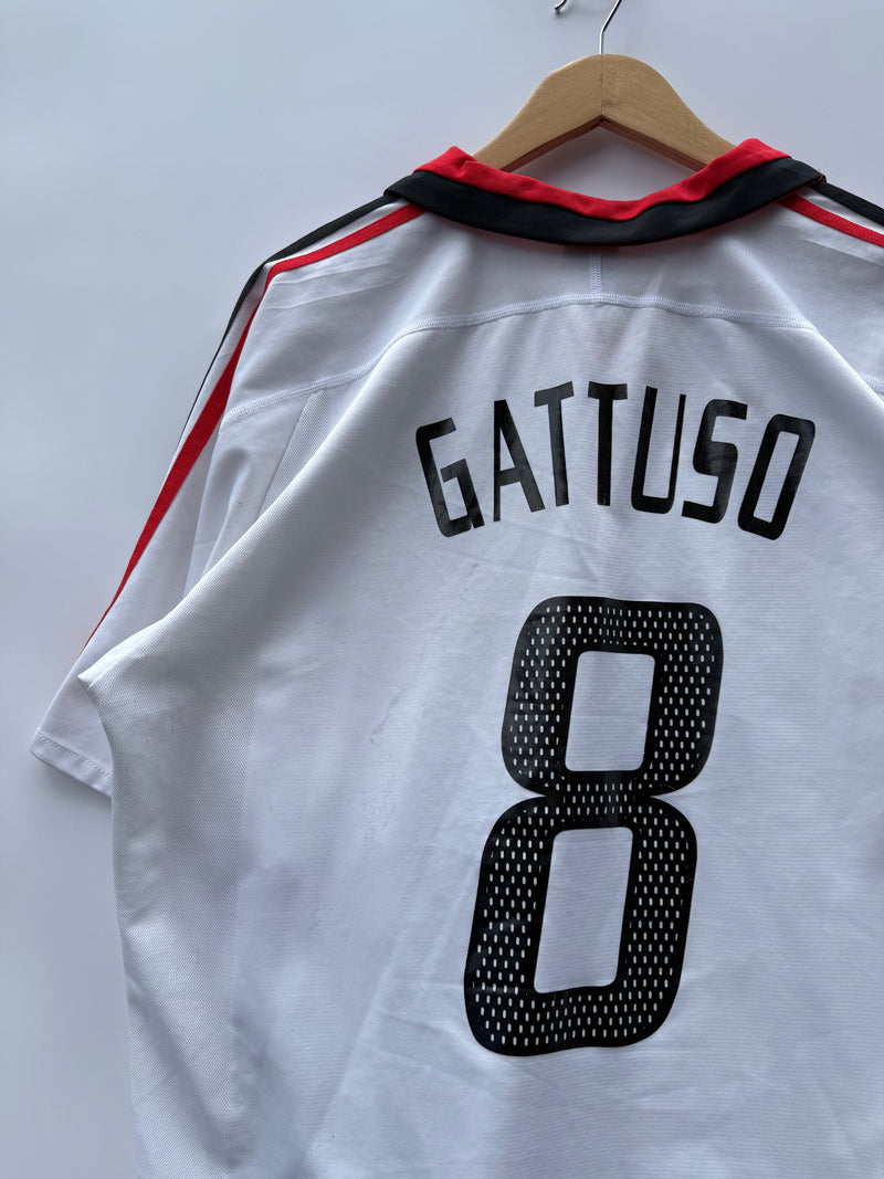 Maglia Calcio Adidas Milan Gattuso 8 Opel Meriva 2003/04 away kit tg. XL