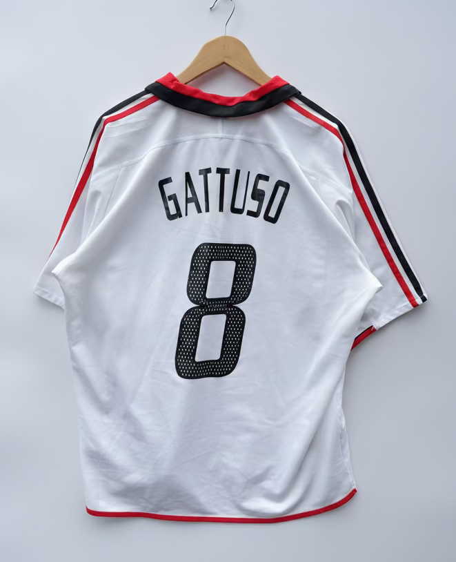 Maglia Calcio Adidas Milan Gattuso 8 Opel Meriva 2003/04 away kit tg. XL