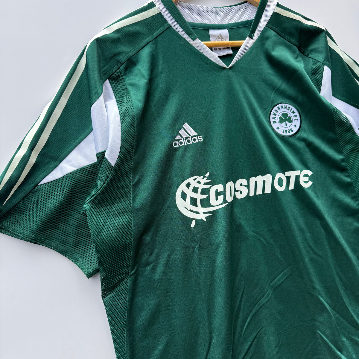 Maglia Calcio Adidas Panathinaikos 19 Konstantinou 2004/05 home kit tg. M
